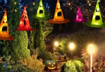 outdoor halloween lighting ideas