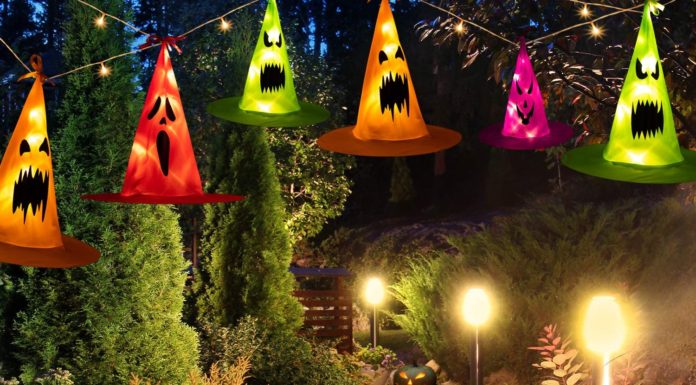 outdoor halloween lighting ideas