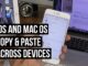 How to copy and paste between Apple devices
