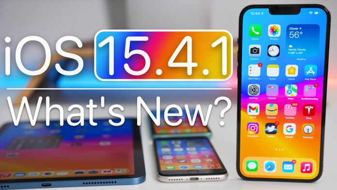 New iOS 15.4.1 update