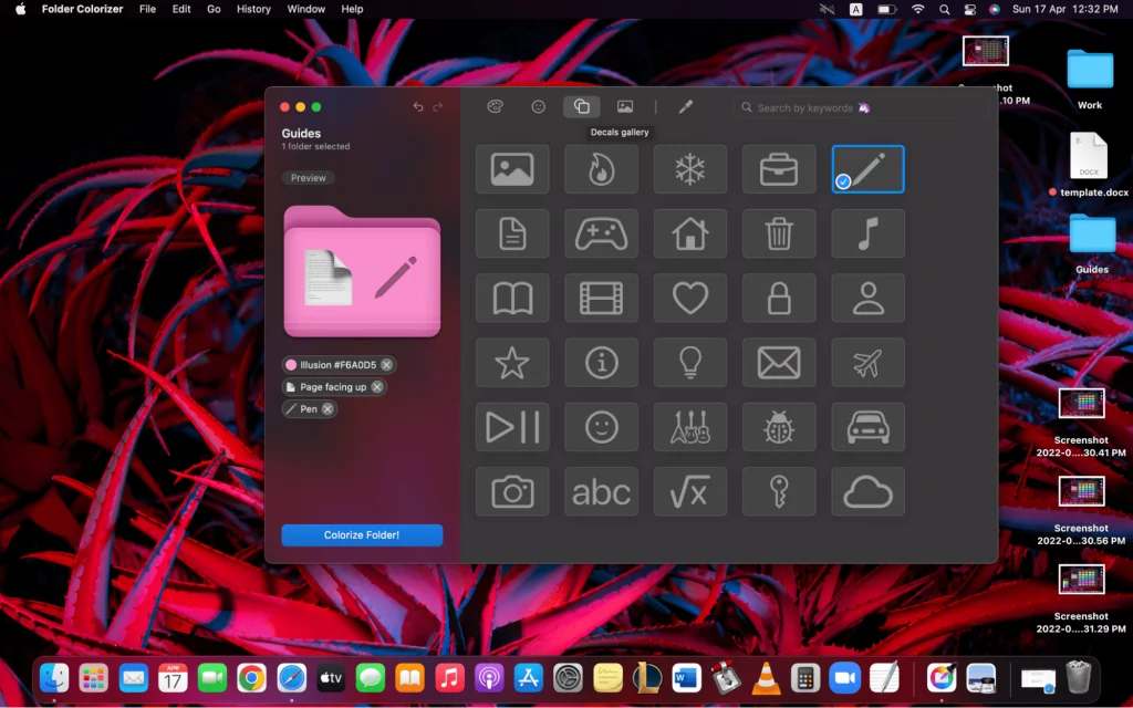 Custom color of folders on your Mac