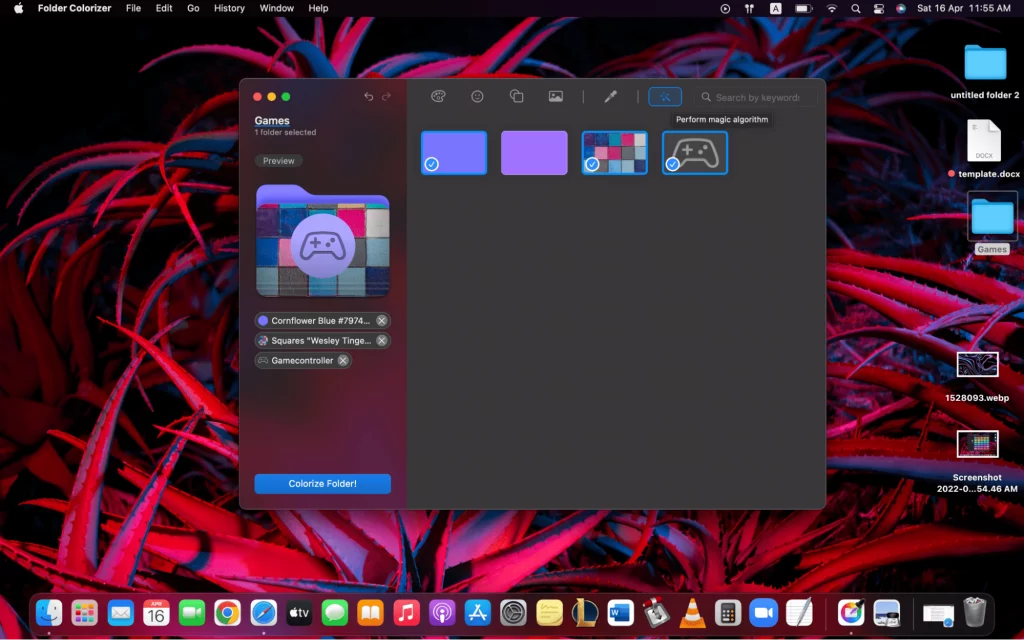 Using AI to choose the color of your folders on Mac 