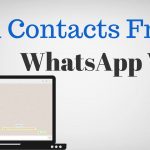 how to add contacts in WhatsApp Web version 2022