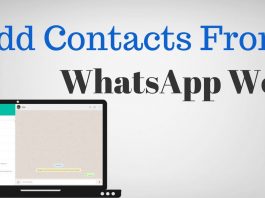how to add contacts in WhatsApp Web version 2022