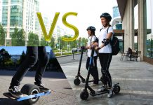 Electric scooter or electric skateboard
