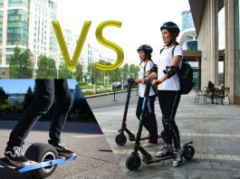 Electric scooter or electric skateboard
