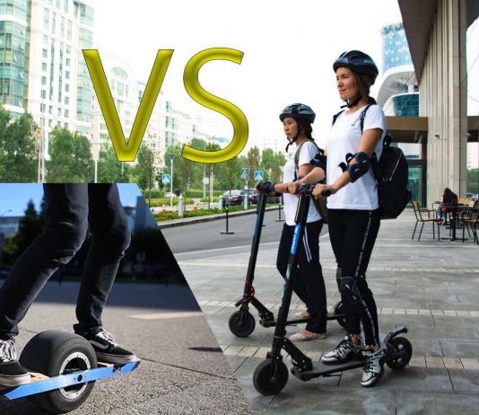 Electric scooter or electric skateboard