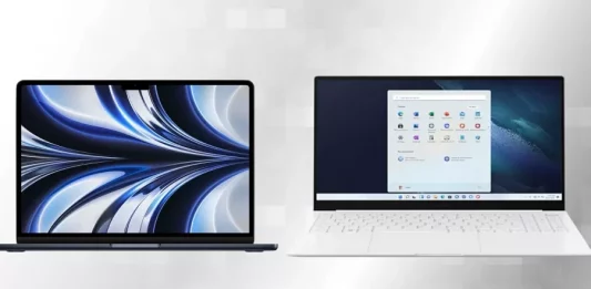 MacBook Air m2 Galaxy Book Pro