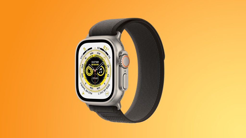 The titanium Apple Watch Ultra